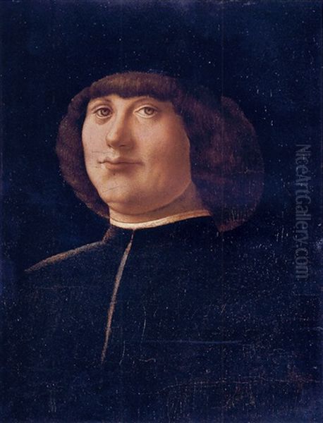 Portrait Of A Gentleman In A Black Coat And Black Cap - view 1