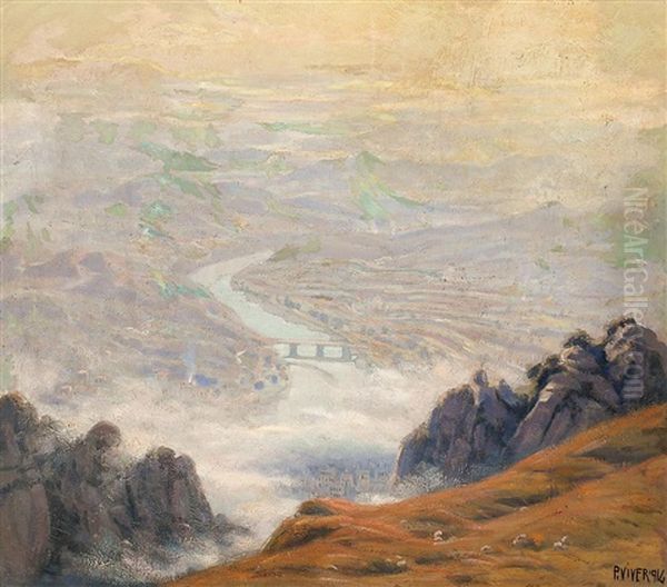 El Llobregat Desde Montserrat - view 1