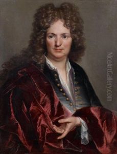 Portrait D'homme Au Manteau Rouge