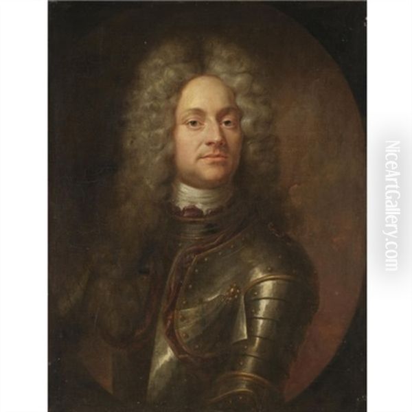 Portrait Of A Gentleman, Half-length, Wearing Armour - view 1