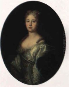 Portrait Einer Vornehmen Dame
