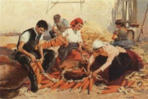 Shucking Corn by W. Emerich Vizkelety