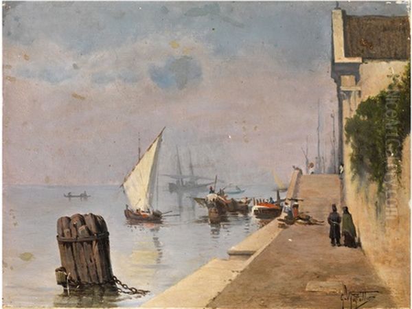Segelschiffe Und Fischerkahne In Der Lagune Von Venedig - view 1