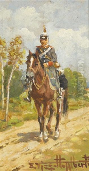 Drei Herbstlandschaften Und Ein Reiterbild (4 Works) - view 1