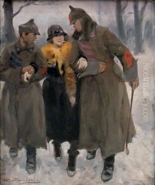 Jeune Femme En Goguette, Circa 1940 - view 1