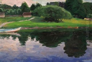 Abend Am Flus by Boris E. Vladimirsky