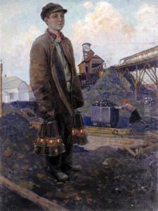 Boy With Lanterns by Boris E. Vladimirsky
