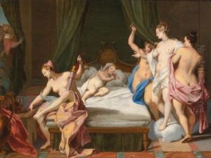 Venus And The Three Graces Tending Cupid thumbnail