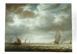 Salomon Sacrifiant Aux Idoles by Simon De Vlieger