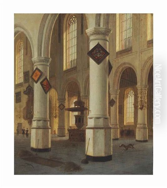 Interior Of The Oude Kerk, Delft - view 1