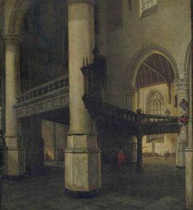 La Tribune De L'orgue De La Vieille Eglise De Delft