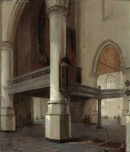 Interieur De La Oude Kerk A Delft