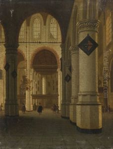 A View Of The Interior Of The Oude Kerk, Delft