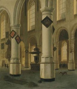 A View Of The Interior Of The Oude Kerk, Delft