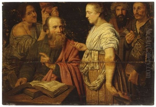 A Scholar In His Study - An Allegory - view 1