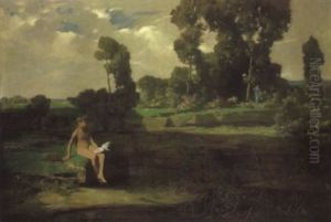 Arkadische Landschaft by Hermann Voeckerling