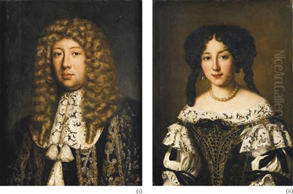 Portrait Du Marquis Cesare Baldinotti Portrait De La Marquise Marta Ghezzi Baldinotti - view 1