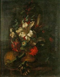 Blomsterstilleben by Karel Borchaert Voet