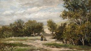Figures In A Dune Landscape by Johannes Gysbert Vogel the Younger