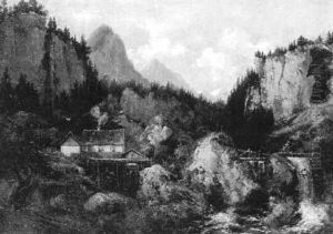 Muhle Im Hochgebirge by Johannes Gysbert Vogel the Younger
