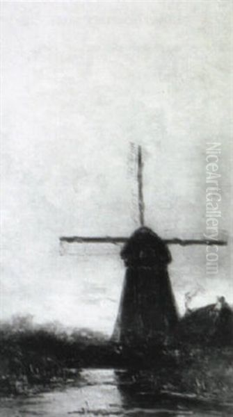 A Mill In A Polder Landscape - view 1