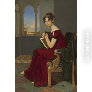 Junge Dame Mit Zeichengerat (girl With A Drawing Instrument, The Countess Thekla Ludolf) by Carl Christian Vogel von Vogelstein