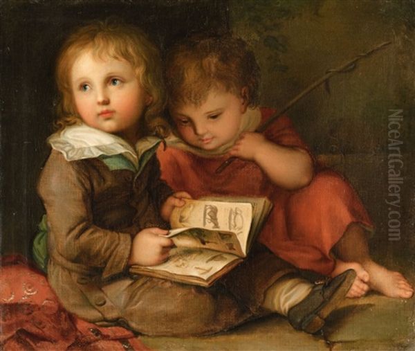 The Painter's Children - Carl Christian And Friedrich Vogel - view 1