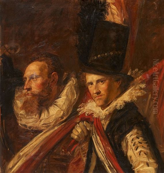 Two Men In Historic Attire - view 1
