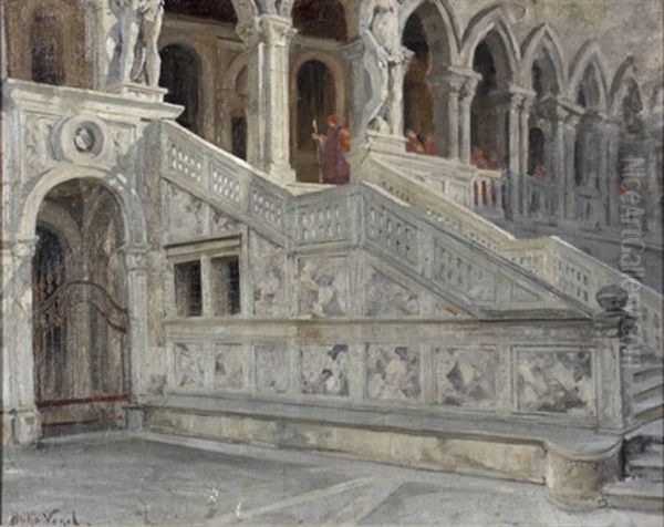 Treppe Der Giganten Des Dogenpalastes In Venedig - view 1