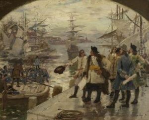 Der Grose Kurfurst Besichtigt Die Brandenburgische Flotte Der Grose Kurfurst Besichtigt Die Brandenburgische Flotte