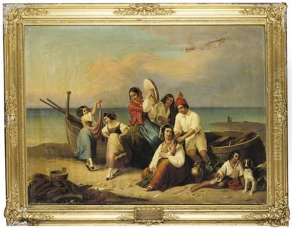 Fisherfolk By The Shore (fischer Am Strand) - view 1