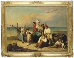 Fisherfolk By The Shore (fischer Am Strand)