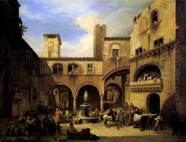 A Piazza, Rome - view 1