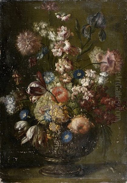Bouquet De Fleurs Sur Un Entablement - view 1