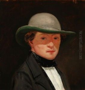 Portrait Of A Young Man by Christian Rudolph Vogelsang