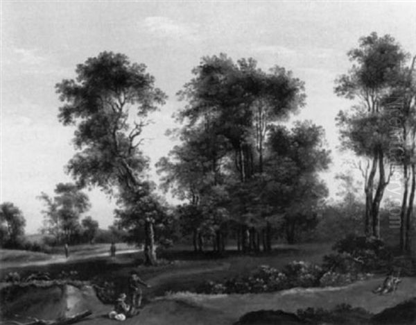 Aulandschaft Mit Figurlicher Staffage - view 1