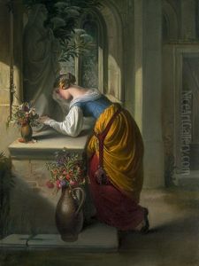 Gretchen Vor Der Statue Der Maria (mater Dolorosa) by Adam Vogler