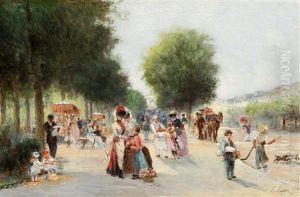 Promenade Aux Champs-elysees, Paris by Paul Vogler
