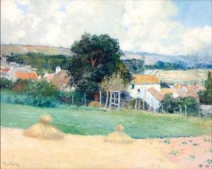 Village Au Bord De La Seine by Paul Vogler
