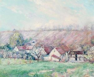 Verger En Fleurs Pres Du Hameau