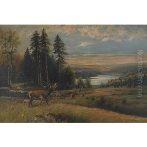 Deer Calling by Adolphe Vogt