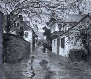 Rainy Day In Norwalk by Louis Charles Vogt