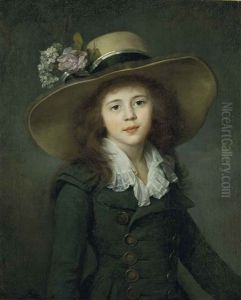 Portrait Of Elizaveta Alexandrovna, Baroness Stroganova (1776-1818), Later Countess Demidova, Half-length by Jean-Louis Voilles