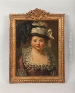 Portrait De Jeune Fille Au Chapeau