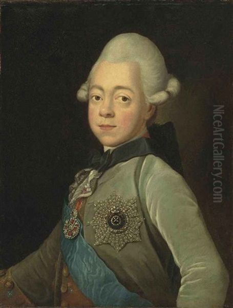 Grand Duke Paul Petrovich Of Russia, The Future Emperor Paul I, With The Sash And Star Of The Order Of Saint Andrew The First-called, And The Star Of The... - view 1