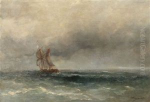 Corabie Pe Mare by Eugen (Cean) Voinescu