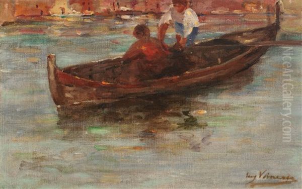 Children Sailing On The Lagoon - view 1