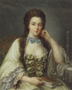 Portrait Of A Lady In A White Dress Portrait Of A Lady In A White Dress