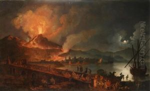 The Eruption Of Mount Vesuvius by Pierre Jacques Volaire