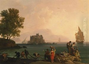 Coastal Landscape Near Naples by Pierre Jacques Volaire